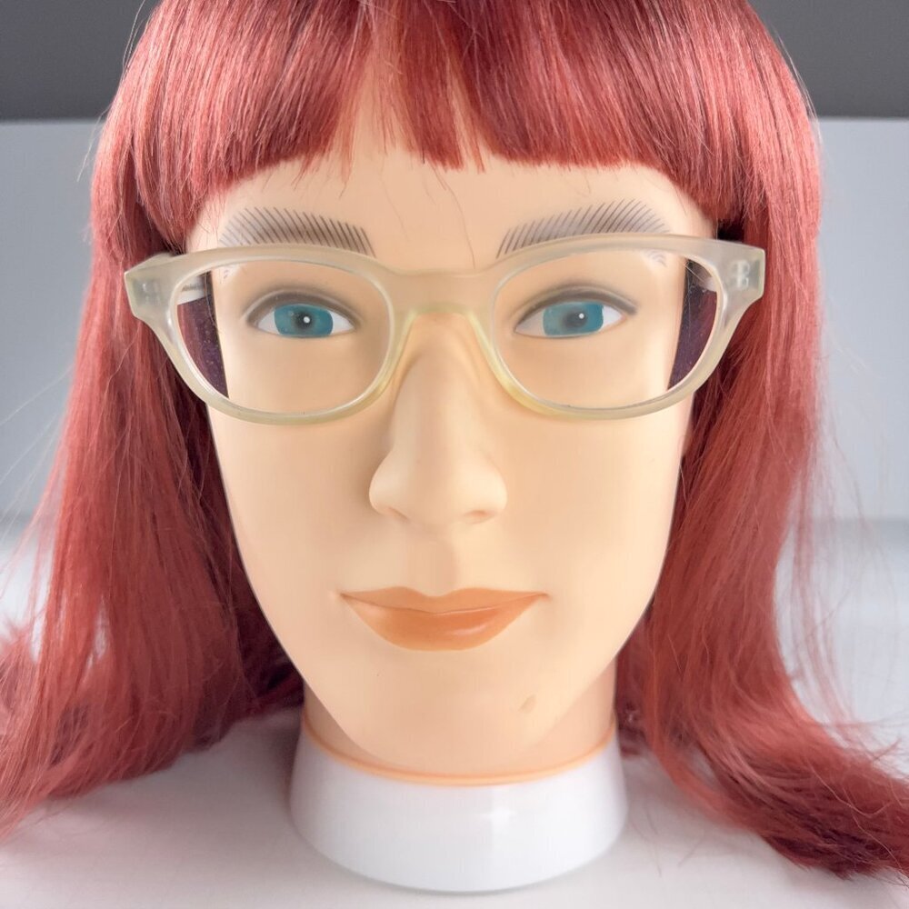 Warby Parker Webb 502 Transparent Matte Clear Frames Glasses - Picture 2 of 4